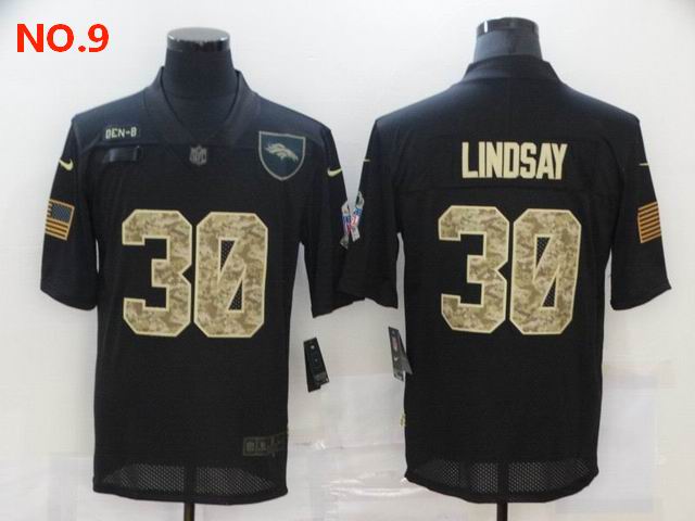 Men's Denver Broncos 30 Phillip Lindsay Jersey NO.9 ;